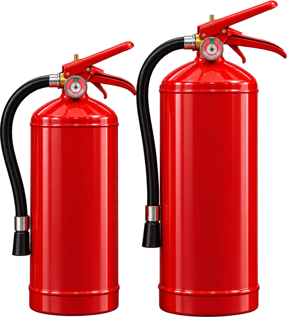 Extintores de 1, 4 e 6 kg